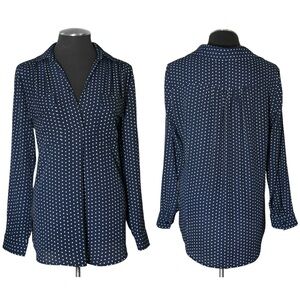 41 Hawthorn – Long Sleeve Polka Dot Blouse – Stitch Fix – Medium